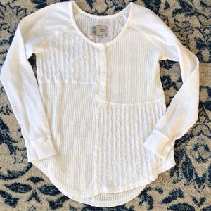 Anthropologie Tops - Anthropologie Saturday/Sunday Cozy Waffle Top XS Anthropologie Tops - Anthropologie Saturday/Sunday Cozy Waffle Top XS